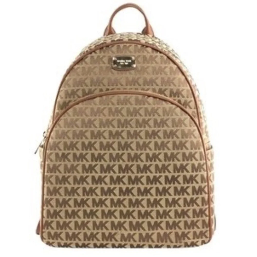 MICHAEL KORS LARGE ABBEY MONOGRAM BROWN BACKPACK❗️